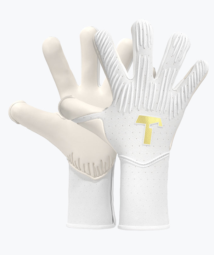 GKT　White L REBEL 2.0 White-Out – Goalkeeper Gloves with Finger Protection