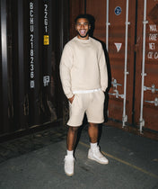 Athleisure Shorts - Cream