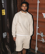 Athleisure Shorts - Cream